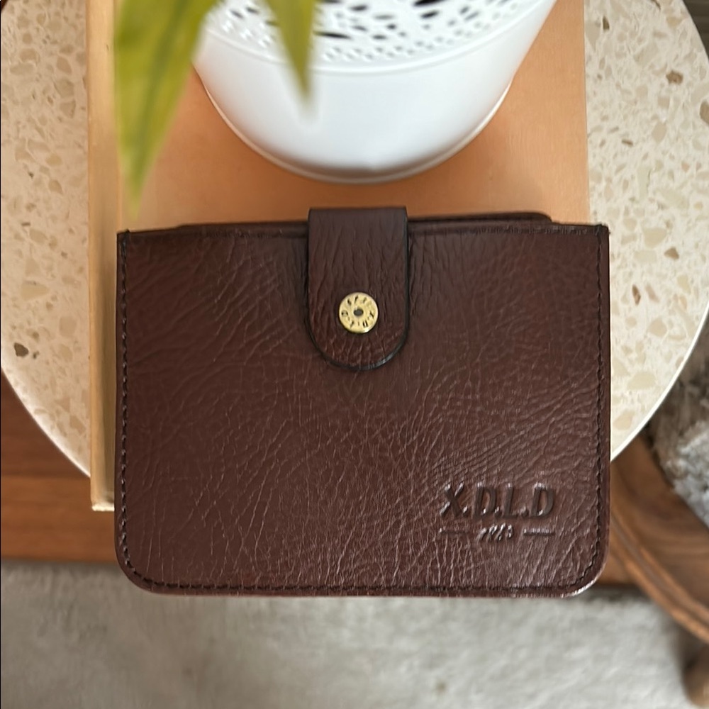 Vintage Brown Leather card holder